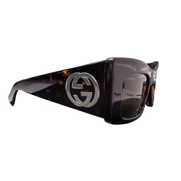 New Auth. Gucci Dark Tortoise Square Frame GG Logo Sunglasses Full Inclusive main image 6